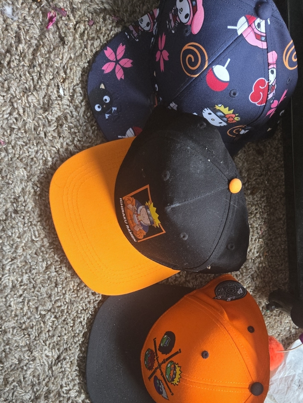 3 Naruto Snapback Hats